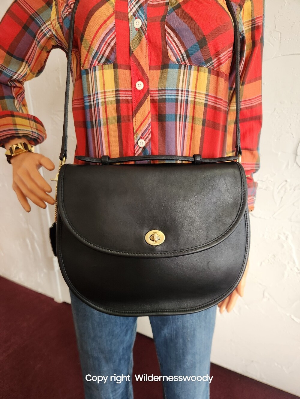Coach Plaza Bag - The Bistro Bag, #9865 Black, 1980's To Early 1990's, Large - Picture 16 of 16